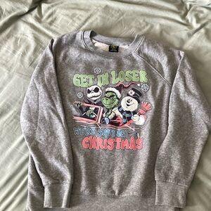 Gray Graphic Men's Sweater
